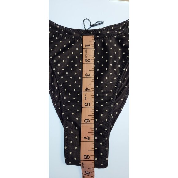 SAME LOS ANGELES 2 PC BIKINY WOMENS The Lady Bra Polka Dot Bottom High Weist L - Picture 7 of 10